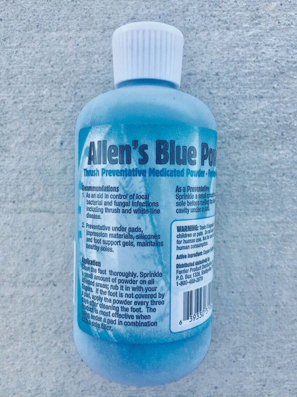 Allen's Blue Powder Copper Sulphate Thrush Treatment 9oz