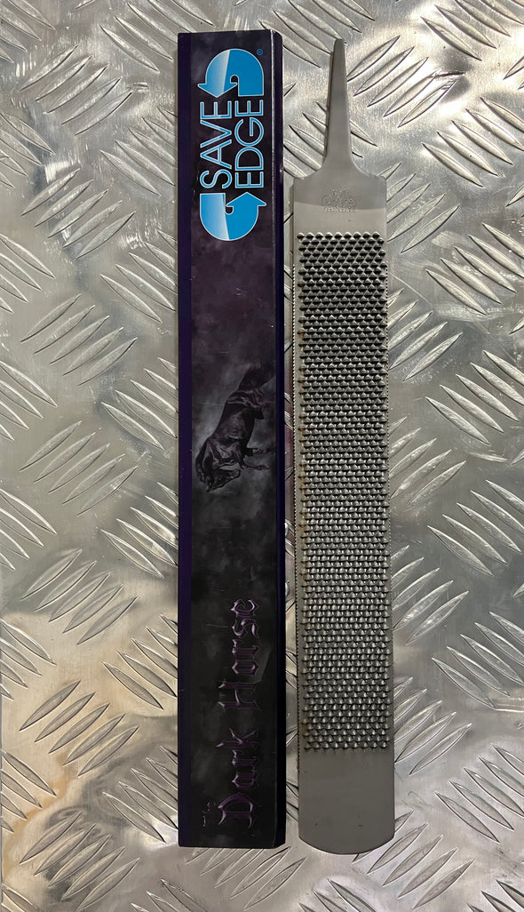 Save Edge Dark Horse 14" Hoof Rasp - Hybrid Design For Equine Hoof Care