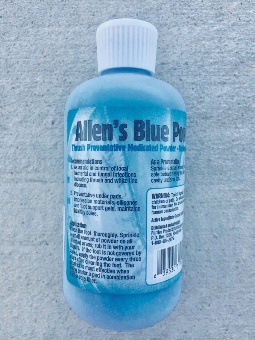 Allen Powder Allen's Blue Powder 9oz | – Tennessee Farrier Supply